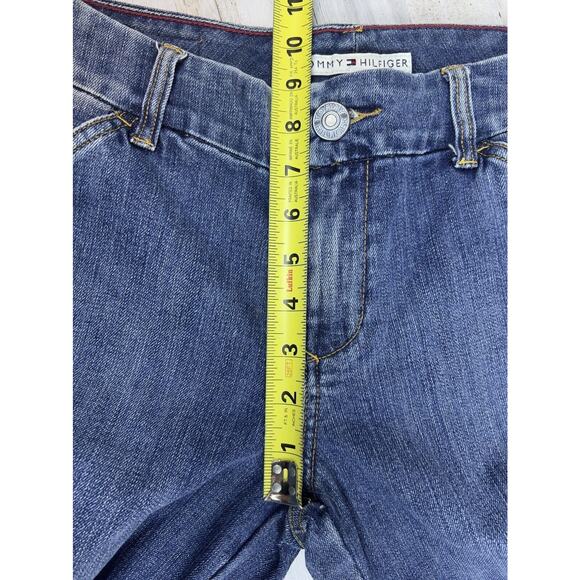 Tommy Hilfiger Jeans Women Size 6 2005 Flared Leg Leather Patch Stitched Pocket - Picture 12 of 12